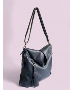 Áine Bag  Navy forest green with a touch of burgundy.. Product thumbnail image